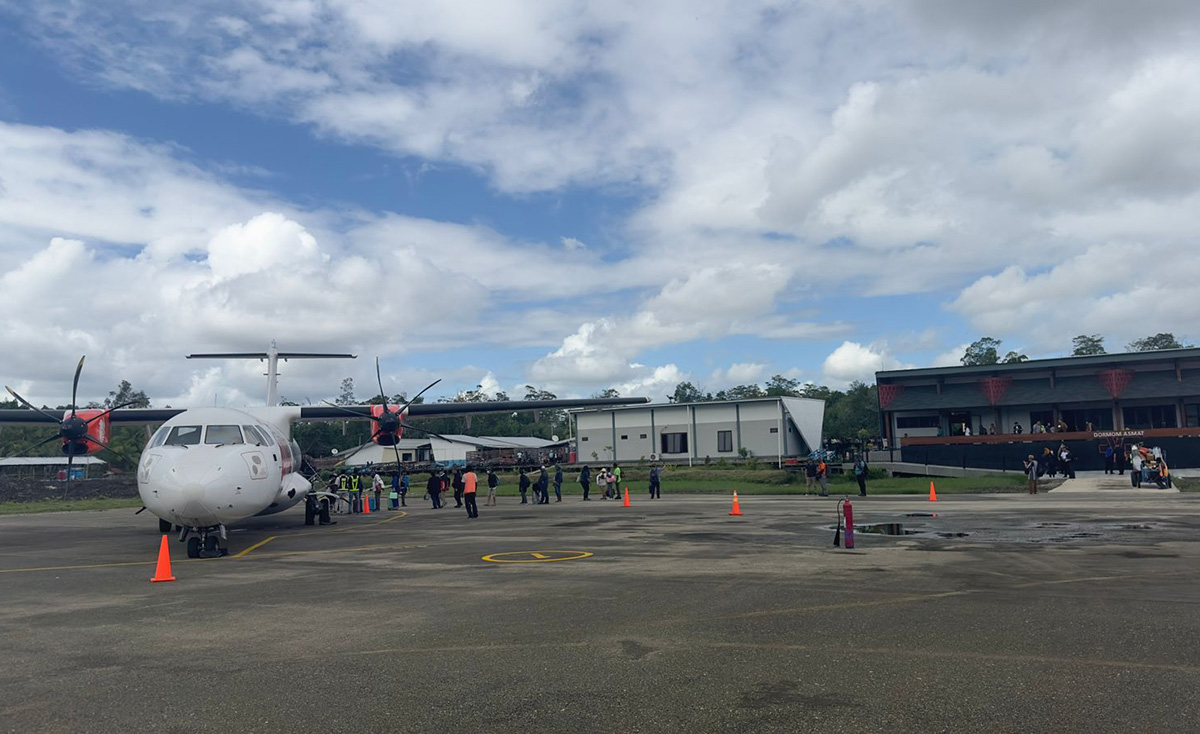Tren Positif, Pertumbuhan Penumpang di Bandara Ewer Papua meningkat